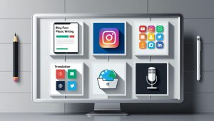 Different freelance services powered by AI, shown visually